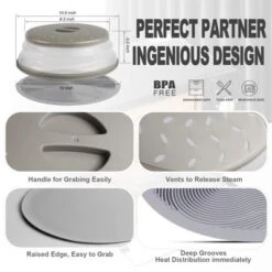 Itopfox 2 In 1 Microwave Mat & Food Cover - Silicone Bowl Holder, Splatter Guard, Multi-Use Trivet, Pot Holder, Drying Mat, Utensils Rest For Kitchen -Kitchen Chef GUEST 6477478a 9188 40bf b557 8134f0b79852