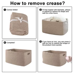 Itopfox Woven Blanket Storage Basket With Handle, Cotton Rope Basket For Organizing, Blanket Basket For Living Room, Toy Basket For Nursery, Brown -Kitchen Chef GUEST 654e428d 8468 4ae2 81ae 36e396a58fae