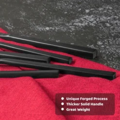 Itopfox 20-Piece Forged Silverware Set, Stainless Steel Flatware Cutlery Set For 4, Matte Satin Polished, Dishwasher Safe