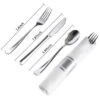 Itopfox 50 Pack Pre Rolled Silver Plastic Cutlery Set With Forks, Knives, Spoons & Napkins, Disposable For Party, Wedding & Events -Kitchen Chef GUEST 66afeefb 4a59 472b 8d58 afb721d8b15b