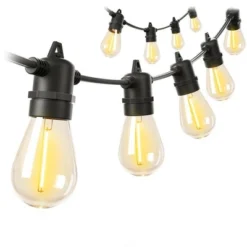 Itopfox 100FT LED Outdoor String Lights With Remote, Dimmable Patio Lights, Timer & 3 Lighting Modes, 32 Shatterproof Edison Bulbs, Waterproof -Kitchen Chef GUEST 6aac8852 acaa 4c2b a8c2 c546a09d37a1