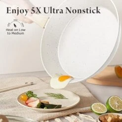 Itopfox 24 Pcs Non Stick Ceramic Cookware Set, Healthy Non Toxic Kitchen Cookware With Large Capacity, Induction Compatible, PFAS Free, Cream White -Kitchen Chef GUEST 6c4e3d4c 1026 4d7f 99a7 8ed1ae5a5c51