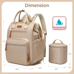 Itopfox Convertible Diaper Backpack With Laptop Sleeve & Cooler Storage, Large Pumping Bag For Working Moms, 31L Capacity -Kitchen Chef GUEST 6ca5455d 8ffc 4496 b2a1 d9bc241f0c5e