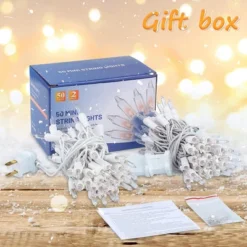 Itopfox Clear Christmas Lights Set, 2Pack 50Count Incandescent Mini String Lights With White Wire For Indoor Christmas Tree Garland Birthday Wedding -Kitchen Chef GUEST 6ccc24cf 1e87 405b 9b7e f4edda14ca90