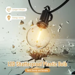 Itopfox Outdoor String Lights - Waterproof LED Globe Patio Lights 30 Ft With Shatterproof Bulbs Connectable Hanging Light For Backyard, Bistro, Porch -Kitchen Chef GUEST 6e08de91 e401 4089 9ebb 93a56ccc05f5