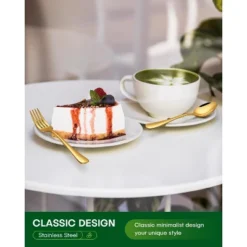 Itopfox 20-Piece Gold Silverware Set For 4, Stainless Steel Flatware Cutlery Set With Knife, Fork, Spoon, Mirror Polished Finish, Dishwasher Safe -Kitchen Chef GUEST 6e6daee0 4f58 4b4e 89d4 9cd7326d2f0b