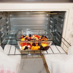 Itopfox 1QT Square Glass Baking Dish With Leak-Proof Lid, Oven & Microwave Safe, Perfect For Baking, Roasting & Storing Food, Ideal For Meal Prep -Kitchen Chef GUEST 6eb00b35 0f54 49ff acc5 7a9121f282ff