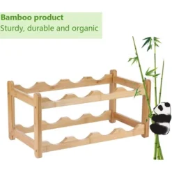 Itopfox 2-Tier Bamboo Wine Rack - Eco-Friendly, Space-Saving Storage For 8 Bottles, Easy Assembly For Kitchen, Pantry, Bar, Or Home Decor 13 Itopfox 2-Tier Bamboo Wine Rack - Eco-Friendly, Space-Saving Storage For 8 Bottles, Easy Assembly For Kitchen, Pantry, Bar, Or Home Decor -Kitchen Chef GUEST 6f42c727 9f5f 47f2 9638 d15c4ad69499