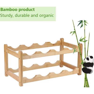 Itopfox 2-Tier Bamboo Wine Rack - Eco-Friendly, Space-Saving Storage For 8 Bottles, Easy Assembly For Kitchen, Pantry, Bar, Or Home Decor 6 Itopfox 2-Tier Bamboo Wine Rack - Eco-Friendly, Space-Saving Storage For 8 Bottles, Easy Assembly For Kitchen, Pantry, Bar, Or Home Decor - Image 4