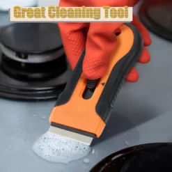 Itopfox Razor Scraper Tool Set With 80 Blades - 30 Metal & 50 Plastic For Sticker, Paint, Grease Removal On Glass, Tile, Wood Floors, Countertops -Kitchen Chef GUEST 704ca03b 33c6 4b78 87ae b1dbea3d2e20