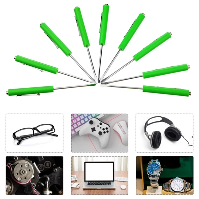 Itopfox 10-Piece Magnetic Pocket Screwdriver Set With Single Blade Head For Mechanical, Electrician, And Electronics Work (Green) 4 Itopfox 10-Piece Magnetic Pocket Screwdriver Set With Single Blade Head For Mechanical, Electrician, And Electronics Work (Green) - Image 2