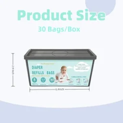 Itopfox Diaper Pail Refill Bags, 30 Count, Compatible With Easy Roll Signature & Platinum Pails, 7-Layer Odor Barrier -Kitchen Chef GUEST 736b2534 68ee 4493 9ce6 4a74e361f6da