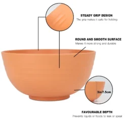 Itopfox 8-Piece Wheat Straw Cereal Bowls Set, Unbreakable & Lightweight, Microwave & Dishwasher Safe, Ideal For Soup, Salad, Oatmeal, And More -Kitchen Chef GUEST 738927b5 d75e 408e 8293 8c2411262282