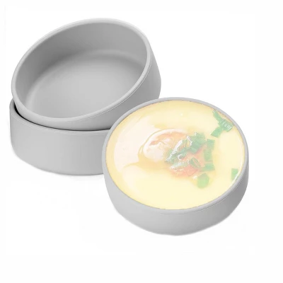 Itopfox Silicone Microwave Egg Cooker, 3 Pack Air Fryer Egg Molds, Individual Egg Cups For Sandwiches Breakfast - Grey 9 Itopfox Silicone Microwave Egg Cooker, 3 Pack Air Fryer Egg Molds, Individual Egg Cups For Sandwiches Breakfast - Grey - Image 7