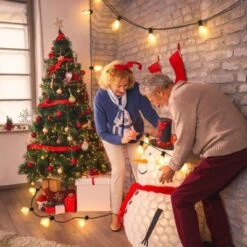 Itopfox 96FT LED Outdoor String Lights, Waterproof Patio Lights With 30+2 Dimmable Shatterproof Edison Hanging Bulbs For Backyard Party-Black -Kitchen Chef GUEST 74ec2a80 dc87 4f47 9ba7 153cb7b063a6