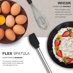 Itopfox Kitchen Utensil Set With 33 Silicone Cooking Tools For Nonstick Cookware - Stainless Steel Spatula Set & Useful Pots And Pans Accessories 10 Itopfox Kitchen Utensil Set With 33 Silicone Cooking Tools For Nonstick Cookware - Stainless Steel Spatula Set & Useful Pots And Pans Accessories -Kitchen Chef GUEST 7519cb22 1945 488c ae1b 4b53073c7866