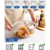 Itopfox Oval Glass Casserole Dish With Lid, Microwave & Oven Safe Bakeware, Covered Glass Dish For Baking & Cooking, 3.5L Capacity 1 Itopfox Oval Glass Casserole Dish With Lid, Microwave & Oven Safe Bakeware, Covered Glass Dish For Baking & Cooking, 3.5L Capacity -Kitchen Chef GUEST 75a16234 ce9e 4e34 855d 6dbf7566010e