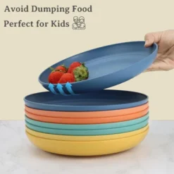 Itopfox Wheat Straw Dinnerware Set Of 32, Unbreakable Plates And Bowls For 8, Dishwasher Safe For Kitchen And Camping, Vibrant Series -Kitchen Chef GUEST 75c96e74 782b 4dc9 a576 2e0d74e5bd3e