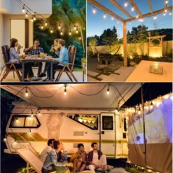 Itopfox 96FT LED Outdoor String Lights, Dimmable Waterproof Patio Lights With Shatterproof Edison Vintage Bulbs For Backyard Porch Garden -Kitchen Chef GUEST 75da0053 ef53 4778 912b c74c90366be4