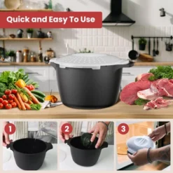 Itopfox Large Microwave Cookware Steamer With Removable Filter And Lockable Lid - BPA Free, Dishwasher Safe For Cooking Vegetables And More 11 Itopfox Large Microwave Cookware Steamer With Removable Filter And Lockable Lid - BPA Free, Dishwasher Safe For Cooking Vegetables And More -Kitchen Chef GUEST 7613fad9 23a2 4c85 9ca6 3871664bd3dc