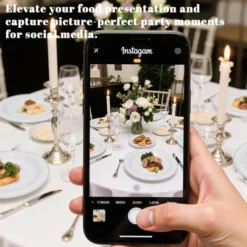 Itopfox Elegant Silver Plastic Dinnerware Set - Disposable Plates, Dessert Plates, Silver Rim Cups & Cutlery For Weddings, Parties - 50 Guest Service 10 Itopfox Elegant Silver Plastic Dinnerware Set - Disposable Plates, Dessert Plates, Silver Rim Cups & Cutlery For Weddings, Parties - 50 Guest Service -Kitchen Chef GUEST 76ccc849 e668 423f 8e19 d81537907327