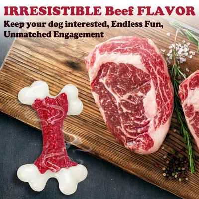 Itopfox Tough Chew-Proof Dog Toys For Aggressive Chewers, Large Breed Nylon Bone Toy, Almost Indestructible For Dogs 6 Itopfox Tough Chew-Proof Dog Toys For Aggressive Chewers, Large Breed Nylon Bone Toy, Almost Indestructible For Dogs - Image 4