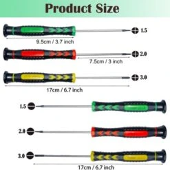 Itopfox Magnetic Screwdriver Set With Non-Slip Handle - 6 Piece Phillips & Flathead For Electronics, Watch, Jewelry, PC Repair - Color Coated Tips -Kitchen Chef GUEST 77a89bab 7fa4 4e8c a7ab 67a4a8c29f64