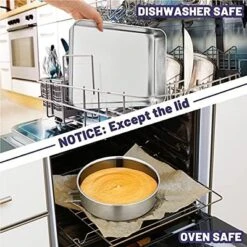 Itopfox Stainless Steel Bakeware Set, 12-Piece Kitchen Baking Pans With Rack, Square Cake Pan, Lasagna Pan, Loaf Pan, Muffin Pan, Pizza Tray & Covers -Kitchen Chef GUEST 79ecaba9 0f22 44fe 8049 548ec6b2f6bf