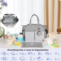 Itopfox Large Tote Diaper Bag For Baby Boys And Girls, Adjustable Shoulder Strap, Multiple Pockets, Waterproof -Kitchen Chef GUEST 7b5bd10b b501 4321 ba8a a562146f7622