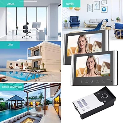 Itopfox Video Intercom System With 7in LCD Screen, HD Video Door Phone Kit For Home, 120° Wide Angle, Easy To Operate, AC100-240V (US Plug) 7 Itopfox Video Intercom System With 7in LCD Screen, HD Video Door Phone Kit For Home, 120° Wide Angle, Easy To Operate, AC100-240V (US Plug) - Image 5
