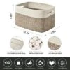 Itopfox Woven Storage Basket Set Of 3, Cotton Rope Organizing Bins For Books, Toys, Towels, Living Room Decor, Foldable Handles, Brown 1 Itopfox Woven Storage Basket Set Of 3, Cotton Rope Organizing Bins For Books, Toys, Towels, Living Room Decor, Foldable Handles, Brown -Kitchen Chef GUEST 7bf9da08 ed75 4242 923e 22567e82a07c