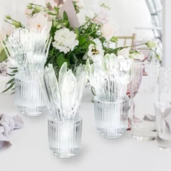 Itopfox 100-Pack Heavy Duty Plastic Silverware Set - 50 Forks & Spoons BPA-Free, Heat Resistant Disposable Utensils For Parties, Events, Everyday Use -Kitchen Chef GUEST 7ccdc020 69f6 4774 92cd 6415e0e79e37