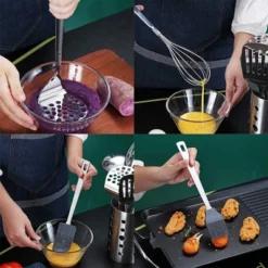 Itopfox Stainless Steel Cooking Utensils Set, 13 Pieces Kitchen Tools Set With Holder, Non-Stick, Heat Resistant, Dishwasher Safe 13 Itopfox Stainless Steel Cooking Utensils Set, 13 Pieces Kitchen Tools Set With Holder, Non-Stick, Heat Resistant, Dishwasher Safe -Kitchen Chef GUEST 814286da 6ada 465a 9515 6f1e7feb7c17