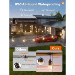 Itopfox LED Outdoor String Lights With Vintage Shatterproof Bulbs, Commercial Grade Weatherproof Strand For Patio Garden Decoration -Kitchen Chef GUEST 816e1135 4704 40d3 a4c0 83b869c36e2d