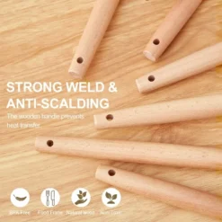 Itopfox Kitchen Utensils Set - 34 PCS Non-Stick Silicone Cooking Tools With Wooden Handle, Kitchen Gadgets For Nonstick Cookware (Cream White) -Kitchen Chef GUEST 822d9176 3162 41ee a214 13ce64791e02