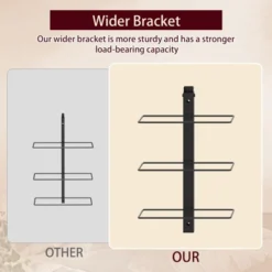 Itopfox 12 Bottle Wall-Mounted Wine Rack, Detachable Storage Organizer Used As One Or Four, DIY Wall Hanging Bottle Holder For Dining Room, Bar -Kitchen Chef GUEST 834cb1f6 eded 41d7 990d 94688298ce97