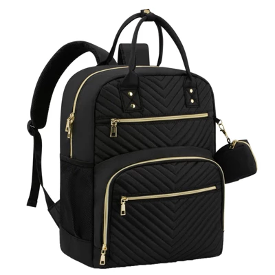 Itopfox Multipurpose Diaper Backpack For Baby Essentials With Pacifier Case, Large Capacity Travel Backpack For Baby Girl/Boy (Black) 9 Itopfox Multipurpose Diaper Backpack For Baby Essentials With Pacifier Case, Large Capacity Travel Backpack For Baby Girl/Boy (Black) - Image 7