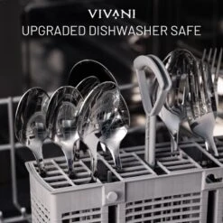 Itopfox 16-Piece Heavy Duty Silverware Set With Steak Knives, Stainless Steel Cutlery For 4, Dishwasher Safe Flatware For Home, Dorms, Restaurants -Kitchen Chef GUEST 86cbf669 dc8c 4147 a88a 3ced920514a4