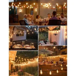 Itopfox Outdoor String Lights Waterproof 400FT Shatterproof Patio Lights With 212 Vintage Dimmable LED Edison Bulbs For Backyard Fence Garden -Kitchen Chef GUEST 872c420e 6859 402a 9068 54f37ec459f3