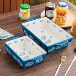 Itopfox 3-Piece Ceramic Baking Dish Set For Lasagna, Casseroles, Gratin & Desserts, Oven, Microwave & Freezer Safe, Rose Pattern Design 12 Itopfox 3-Piece Ceramic Baking Dish Set For Lasagna, Casseroles, Gratin & Desserts, Oven, Microwave & Freezer Safe, Rose Pattern Design -Kitchen Chef GUEST 883f9bf9 ca42 42e8 9714 f7904c2e2754