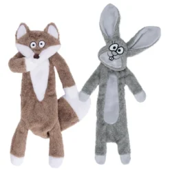 Itopfox No Stuffing Squeaky Crinkle Plush Dog Toys For Aggressive Chewers, Puppy Teething Toys For Small, Medium, Large Breed, Cute Bunny & Redfox -Kitchen Chef GUEST 884ba634 936e 463b 9e55 7152bd8d1bb0