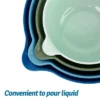 Itopfox 4-Piece Nesting Mixing Bowls Set With Pour Spout & Handle, BPA-Free, Microwave & Dishwasher Safe, Non-Slip Base, Lightweight -Kitchen Chef GUEST 88779287 6c50 468a 86ce b04c6841edc7
