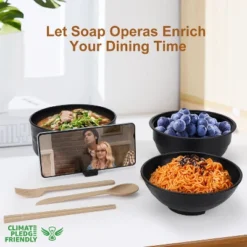 Itopfox Ramen Bowl Set With Chopsticks And Spoon, Microwave Pasta Cooker, College Dorm Essentials For Girls And Guys (Black) -Kitchen Chef GUEST 88b3e582 13a9 49e9 a0bf 2fb3a6cd2ec1