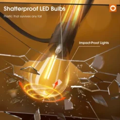 Itopfox 50FT LED Outdoor String Lights With Shatterproof Edison Bulbs, Weatherproof Strand For Patio, Garden, Commercial Grade Decorative Lighting -Kitchen Chef GUEST 8a16aaaf 8a47 4ac2 9b5a ef5cb59b6d5e