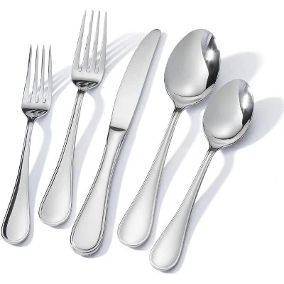 Itopfox 60 Piece Teardrop Silverware Set For 12, 18/10 Stainless Steel Flatware Set, Modern Design Cutlery Set For Home/Hotel/Wedding 7 Itopfox 60 Piece Teardrop Silverware Set For 12, 18/10 Stainless Steel Flatware Set, Modern Design Cutlery Set For Home/Hotel/Wedding - Image 5