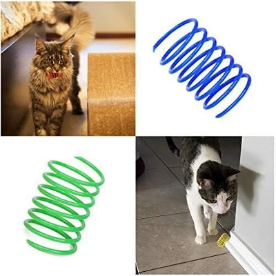 Itopfox Cat Spiral Spring Toy, 12-Pack Interactive Kitten Toy For Hunting, Biting, And Play, Colorful Heavy Plastic Springs To Keep Cats Active 8 Itopfox Cat Spiral Spring Toy, 12-Pack Interactive Kitten Toy For Hunting, Biting, And Play, Colorful Heavy Plastic Springs To Keep Cats Active - Image 6