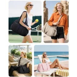 Itopfox Travel Duffle Bag For Women With Wet Pocket, Lightweight Carry-On Weekender, Water-Resistant, Multiple Compartments -Kitchen Chef GUEST 8f61efdd b990 42a9 8fb6 90bf18eba2b3