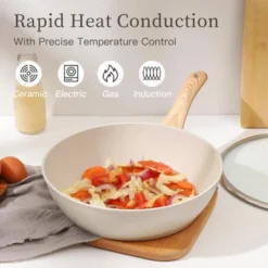 Itopfox 16-Piece Nonstick Cookware Set With Pots, Pans, Fryers, Steamer, Stewer, Silicone Spatula & Pliers, And Pot Protectors For Daily Cooking -Kitchen Chef GUEST 8f629f23 d044 4ad2 ad23 57749f1e25cb