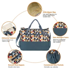 Itopfox 5-Piece Diaper Bag Set With Large Tote, Medium Tote, Insulated Bottle Bag, Snack Bag & Changing Pad, Waterproof -Kitchen Chef GUEST 8f9c14cc dc05 4cef bfb3 2b4f94149aee