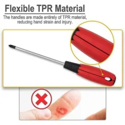 Itopfox Magnetic Screwdriver Set, 6-Piece Tool With 3 Phillips & 3 Flat Head, Professional Cushion Grip For Comfortable Use -Kitchen Chef GUEST 90856f02 e23e 49d1 b01c 387609aaf3b1